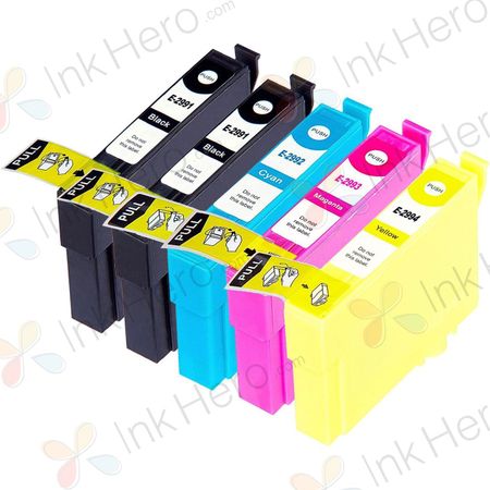 5 Pack Epson 29XL Compatible High Yield Ink Cartridges