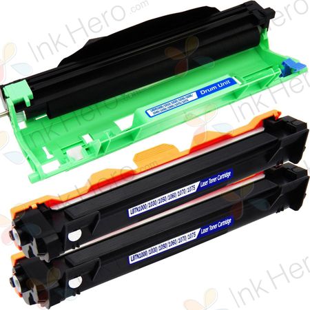 3 Pack Compatible Brother TN1070, DR1070 Toner and Drum Set