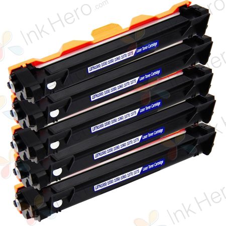 5 Pack Brother TN1070 Black Compatible Toner Cartridge