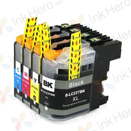 4 Pack Brother LC237 & LC235 Compatible Super High-Yield Ink Cartridges