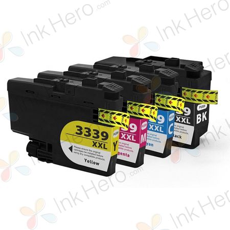 4 Pack Brother LC3339 Ultra High-Yield Compatible Ink Cartridges