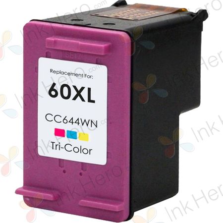 HP 60XL Tri-Color Remanufactured High-Yield Ink Cartridge (CC644WA)