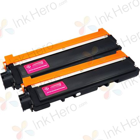 2 Pack Brother TN240M Magenta Compatible Toner Cartridges