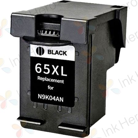 HP 65XL Black High-Yield Remanufactured Ink Cartridge (N9K04AA)