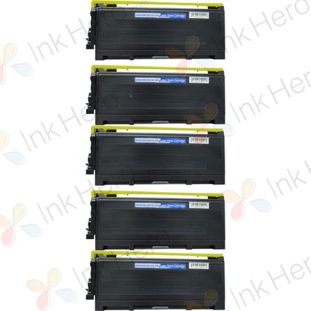 5 Pack Brother TN2025 Black Compatible Laser Toner Cartridges