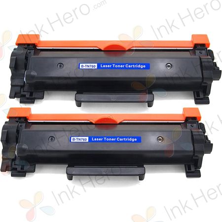 2 Pack Brother TN3340 Black Compatible High-Yield Toner (Replaces TN3310)